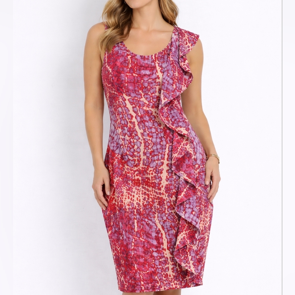 Jennifer Lopez/ Multicolored Sheath Dress/Size M